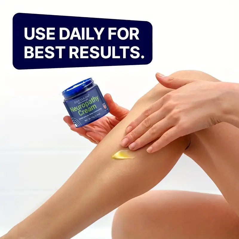 【Extra Strength】Neuropathy Cream - Deep Moisturizing Relief for Feet, Hands & Joints | Natural Lavender, Eucalyptus & Coconut Blend | Paraben-Free, Fast Absorbing | 70g/2.5oz